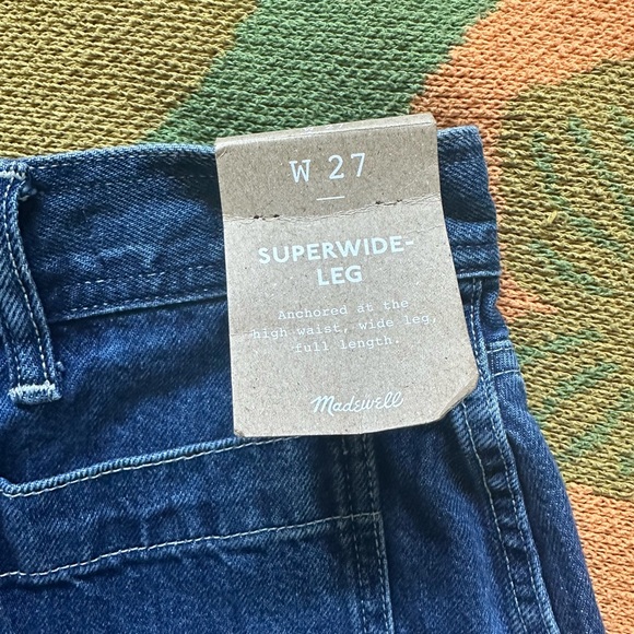 BNWT Madewell Superwide-leg Jeans - Picture 4 of 4